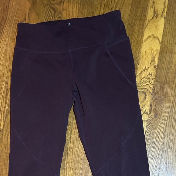 Sweaty Betty The Power Maroon Super Soft 7/8 Yoga Leggings Size 6 - Picture 2 of 7